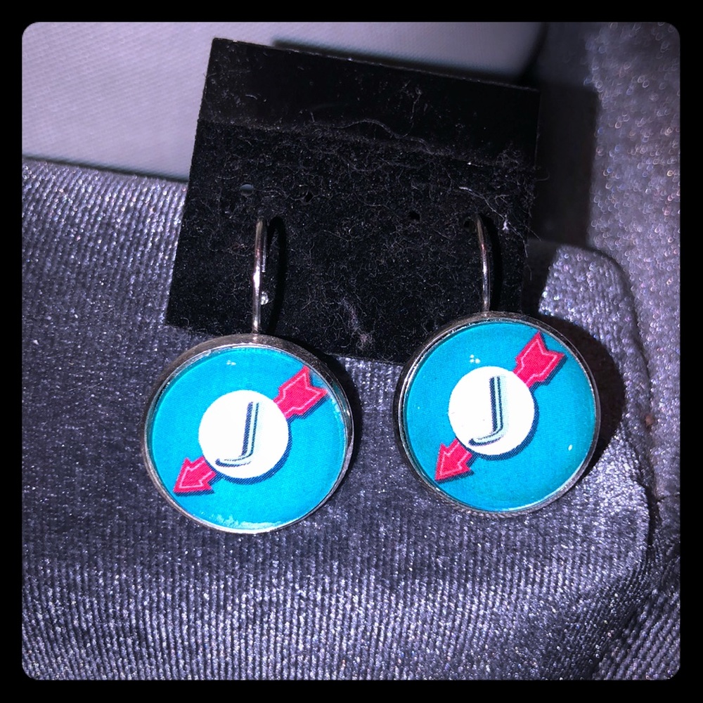 “J” Initial Earrings!
